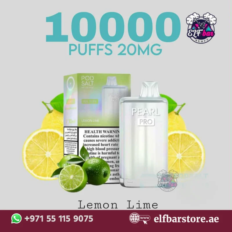 POD SALT Pearl Pro 10000 Puffs Lemon Lime Disposable Vape – The Ultimate Convenience and Flavor