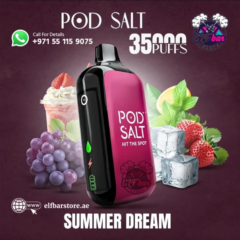 Pod Salt 35000 Puffs Disposable Vape Summer Dream – Long-Lasting Flavor in Dubai