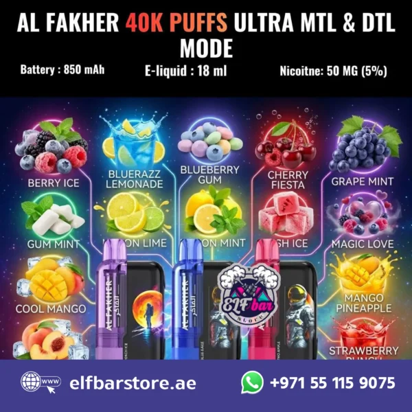 AL Fakher Ultra 40K Puffs Disposable Vape in UAE