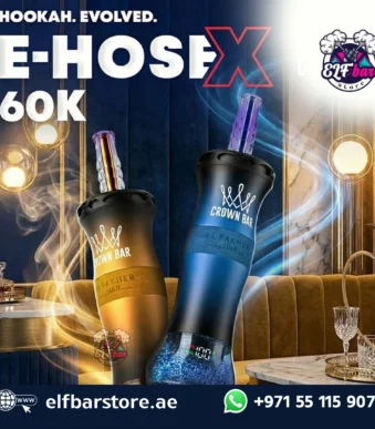 Al Fakher Crown Bar E Hose X 60000 Puffs in UAE