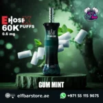 Al Fakher Crown Bar E Hose X 60000 Puffs GUM MINT in UAE