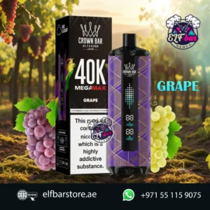 Al Fakher Mega Max 40K Puffs Disposable Vape in UAE GRAPE