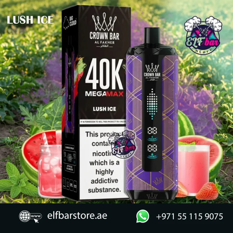 Al Fakher Mega Max 40K Puffs Disposable Vape in UAE LUSH ICE