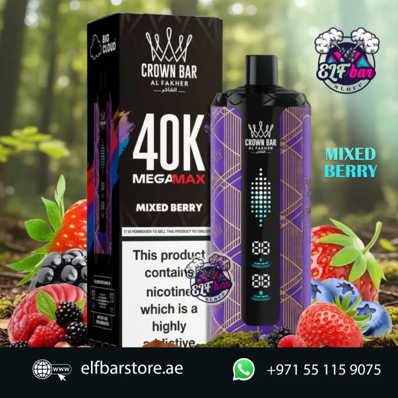 Al Fakher Mega Max 40K Puffs Disposable Vape in UAE MIXED BERRY