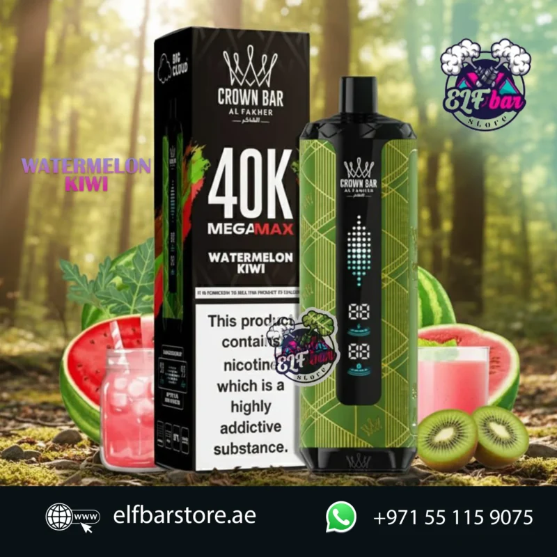 Al Fakher Mega Max 40K Puffs Disposable Vape in UAE WATERMELON KIWI
