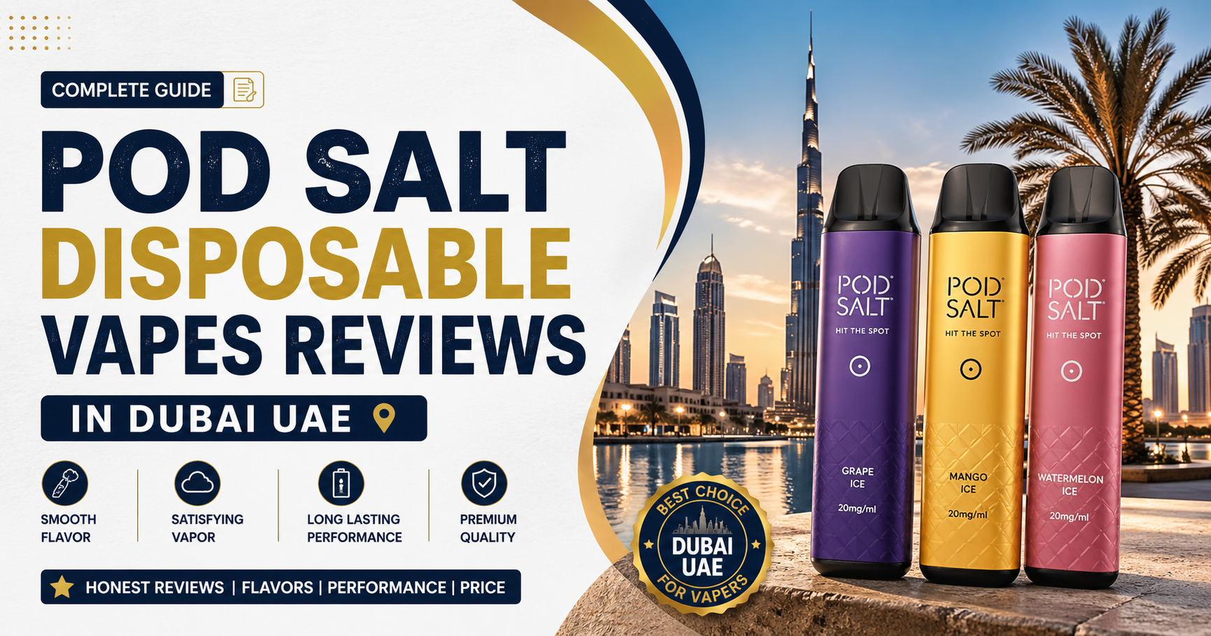Pod Salt Disposable Vapes Reviews in Dubai UAE