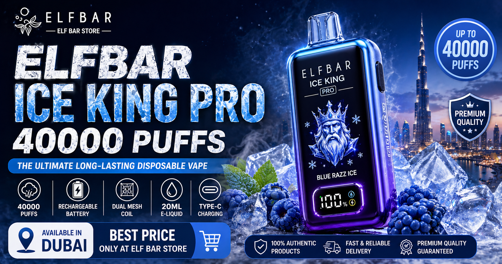 elfbar ice king pro 40000 puffs