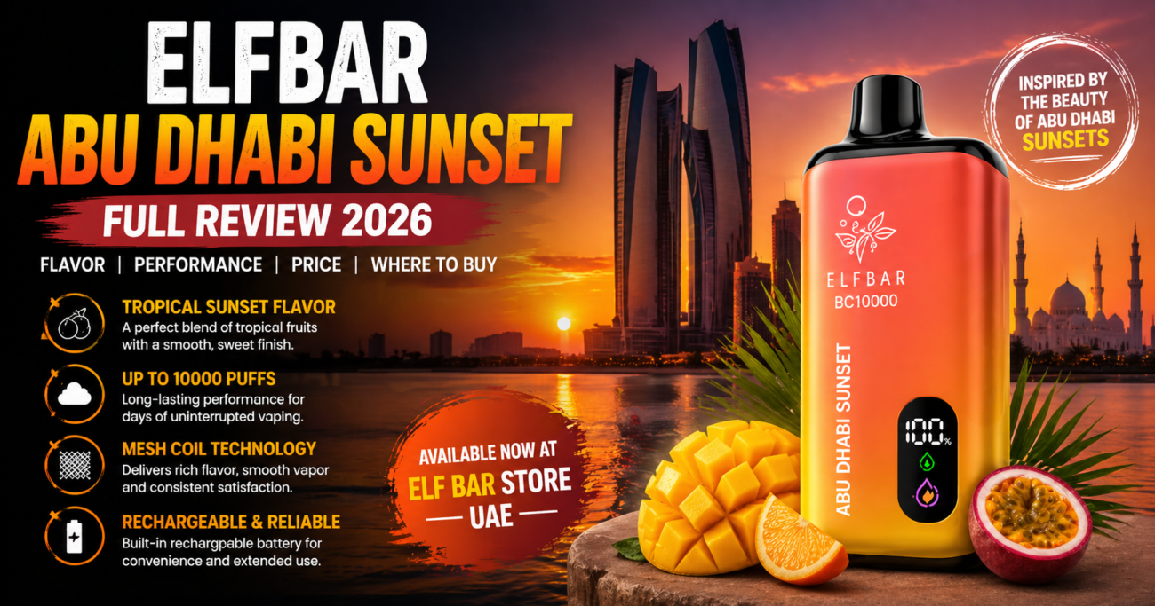 Elfbar Abu Dhabi Sunset Review – Flavor & Price UAE