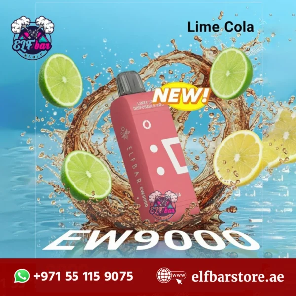 Elf Bar EW9000 Replacement Pods Prefilled 9000 Puffs Lime Cola