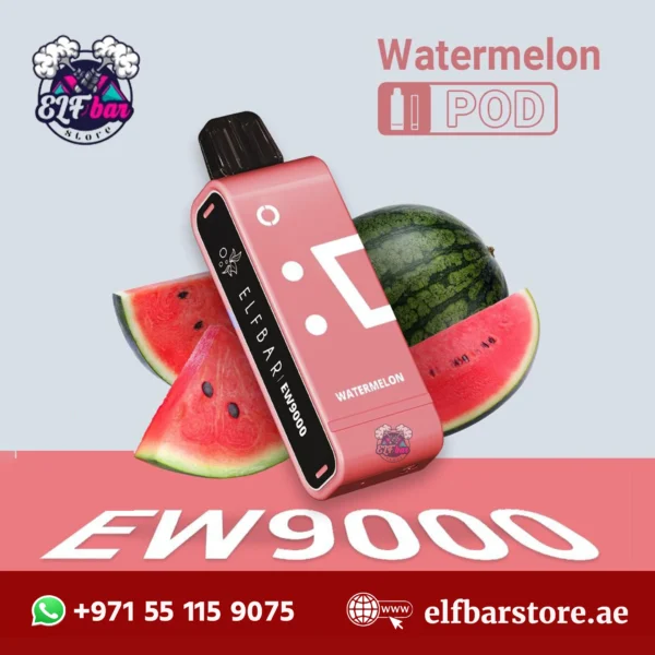 Elf Bar EW9000 Replacement Pods Prefilled 9000 Puffs Watermelon