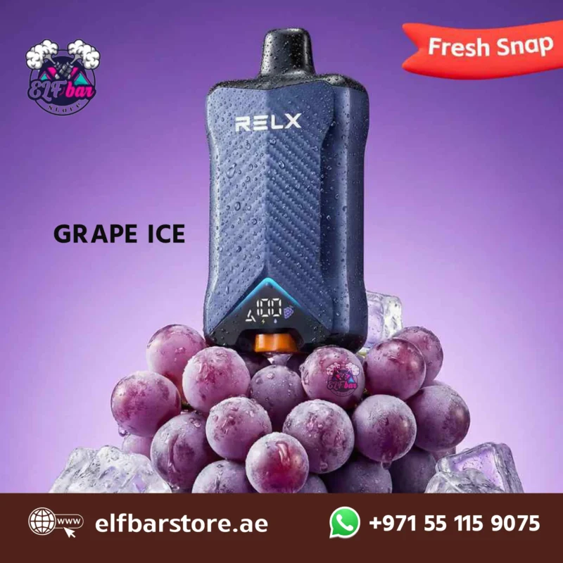 RELX Optimus 60000 Puffs Disposable Vape in UAE GRAPE ICE