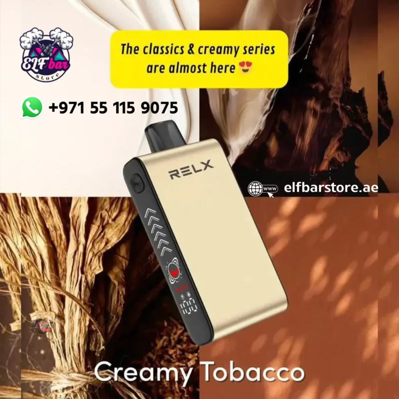 Relx Blade 50000 Puffs Disposable Vape CREAMY TOBACCO