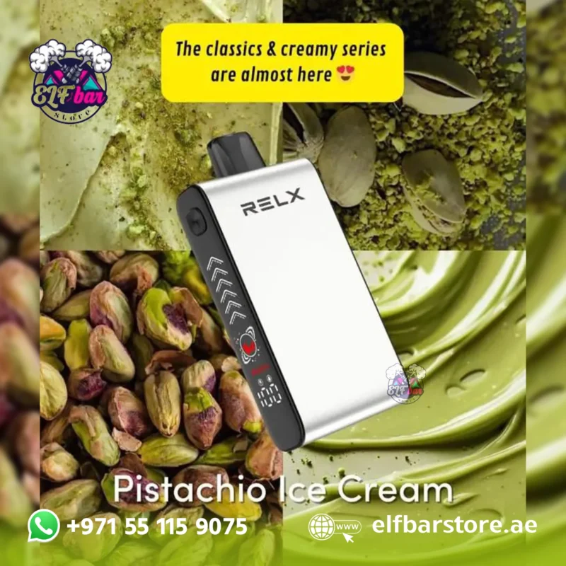 Relx Blade 50000 Puffs Disposable Vape PISTACHIO ICE CREAM