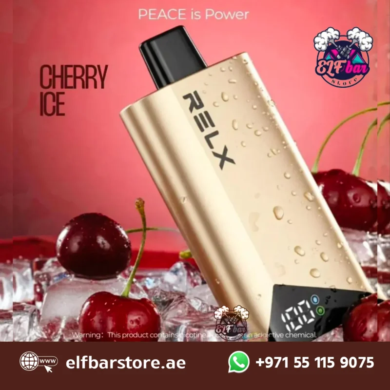 Relx Peace 25000 Puffs Disposable Vape 20MG in Dubai UAE CHERRY ICE