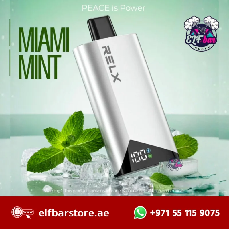 Relx Peace 25000 Puffs Disposable Vape 20MG in Dubai UAE MIAMI MINT
