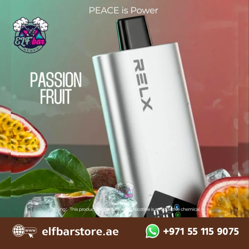 Relx Peace 25000 Puffs Disposable Vape 20MG in Dubai UAE PASSION FRUIT