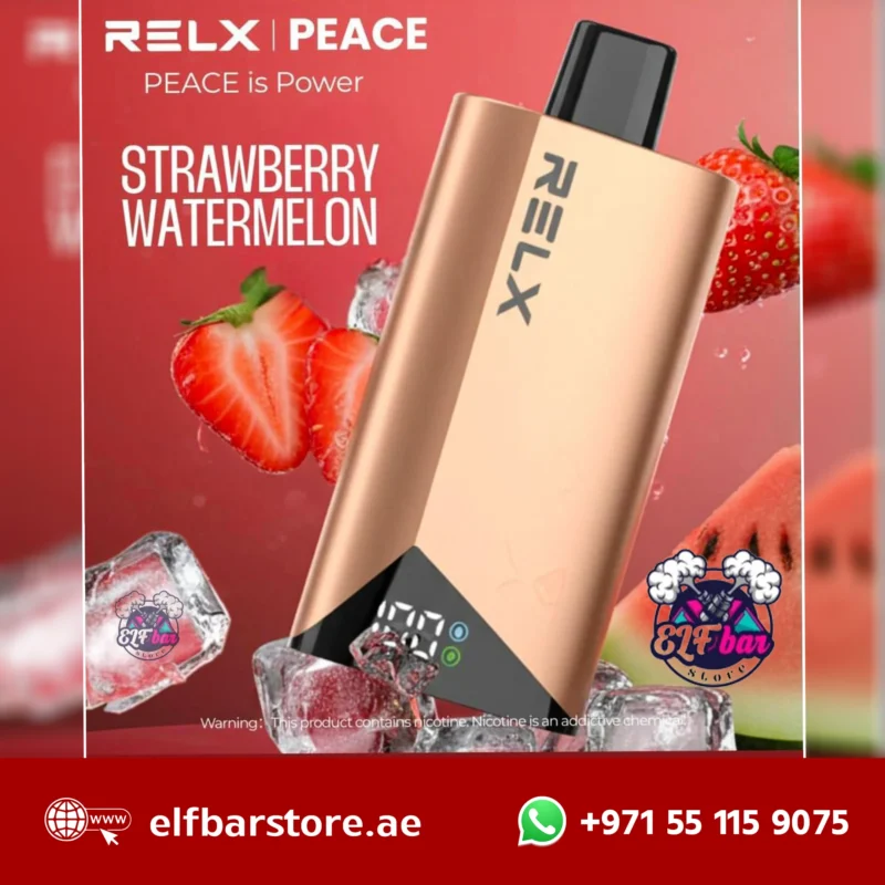 Relx Peace 25000 Puffs Disposable Vape 20MG in Dubai UAE STRAWBERRY WATERMELON