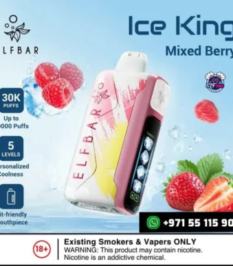 Buy Authentic ELF BAR Ice King 30000 Puffs Mixed Berry in UAE