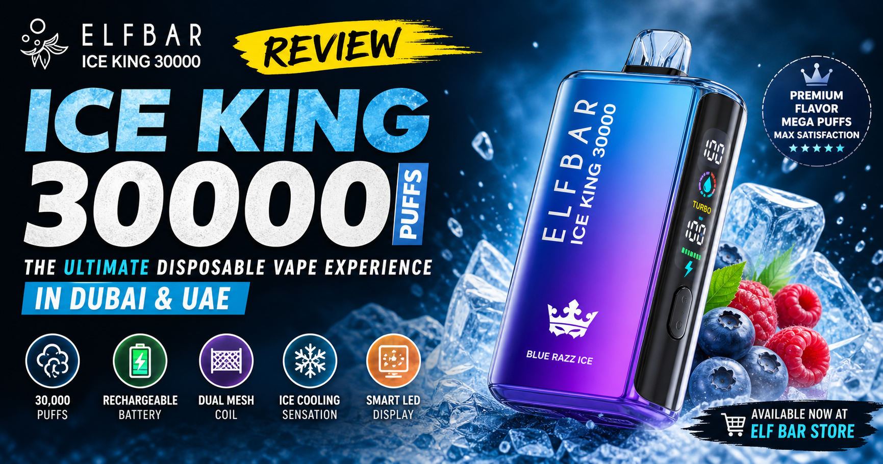 ELFBar Ice King 30000 Puffs Review Dubai
