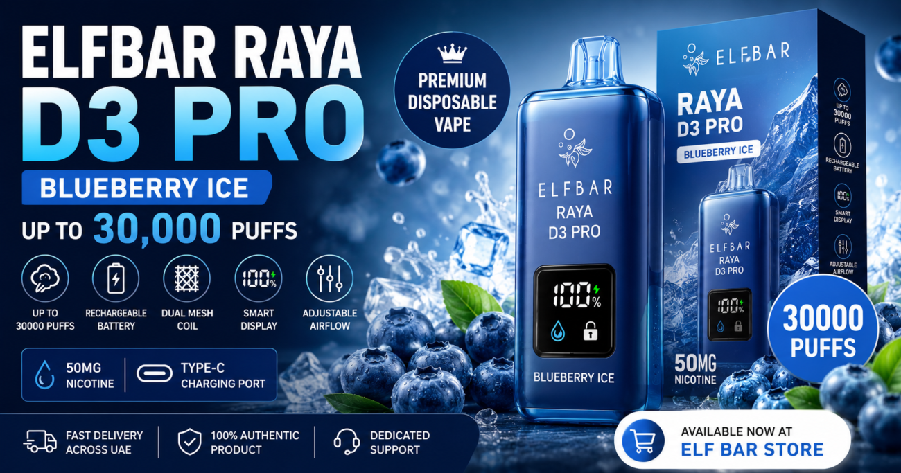 elfbar raya d3 pro blueberry ice