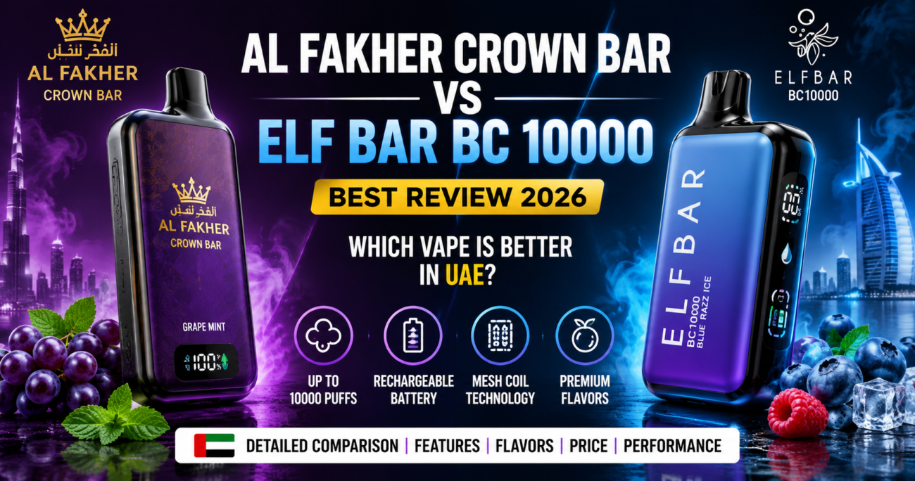 Al Fakher Crown Bar vs Elf Bar BC 10000 Vape Best Review 2026