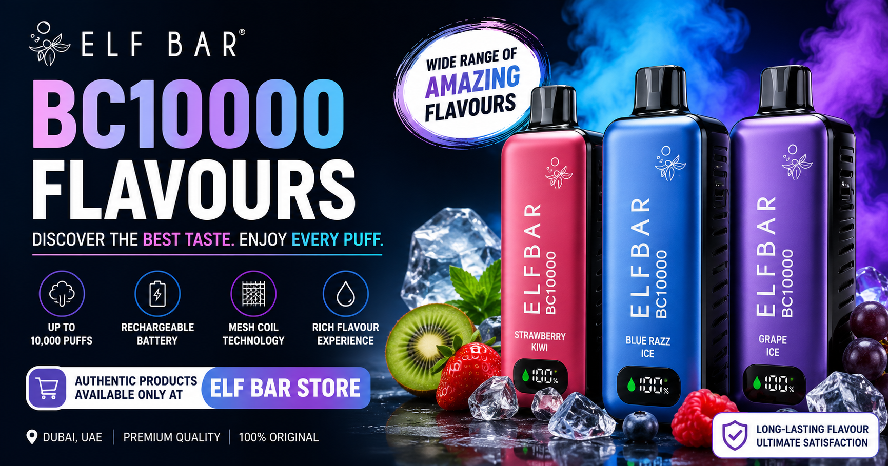 Top 10 ELF Bar BC 10000 Flavours Available in Dubai (2026 Updated)