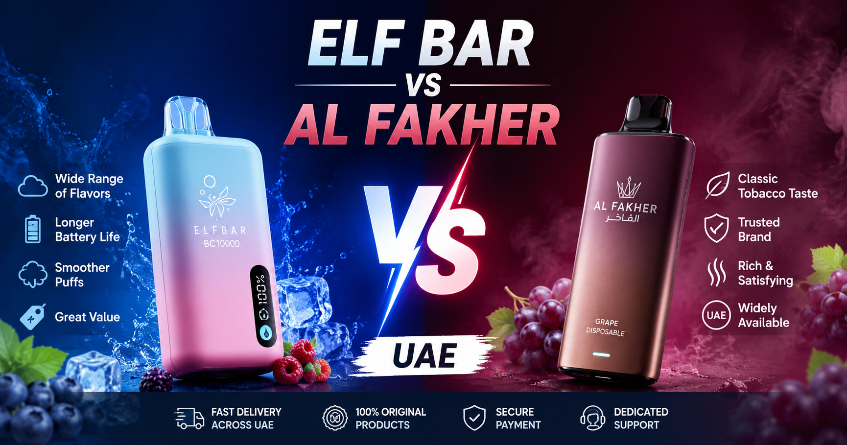 elf bar vs al fakher uae