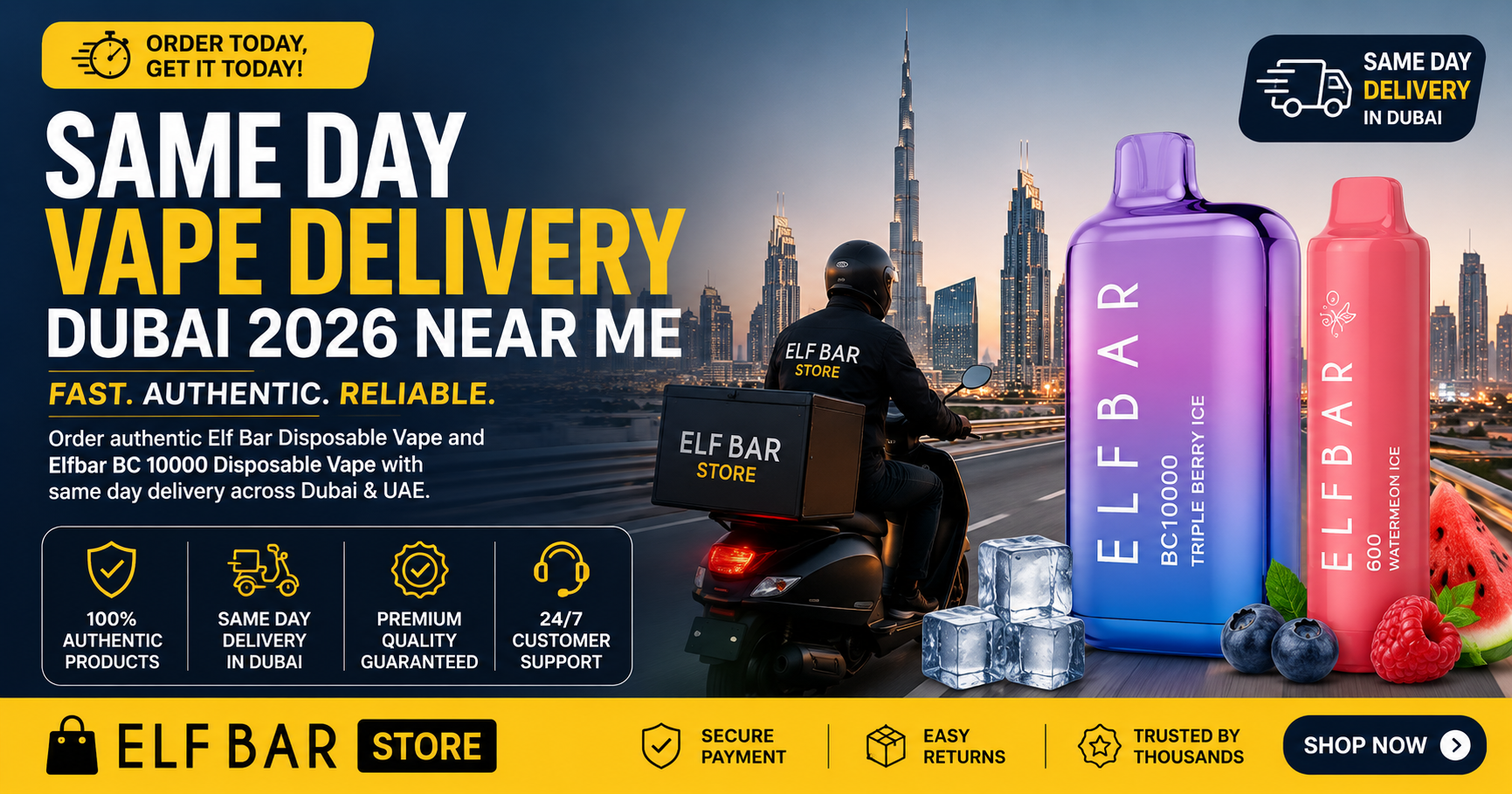 Same day vape delivery dubai 2026 near me