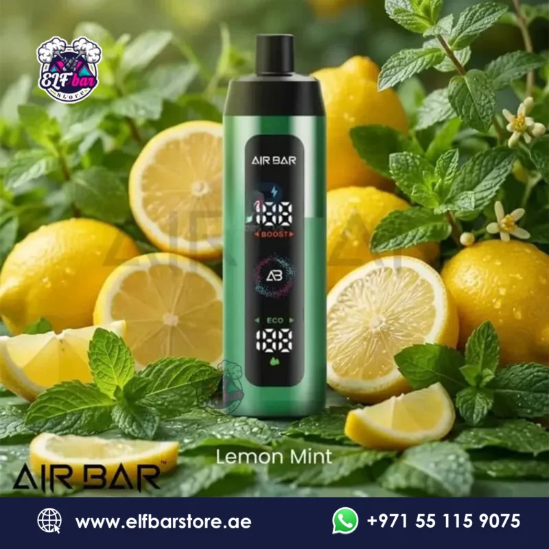 Airbar E-Shisha 15000 Puffs Lemon Mint in Dubai UAE