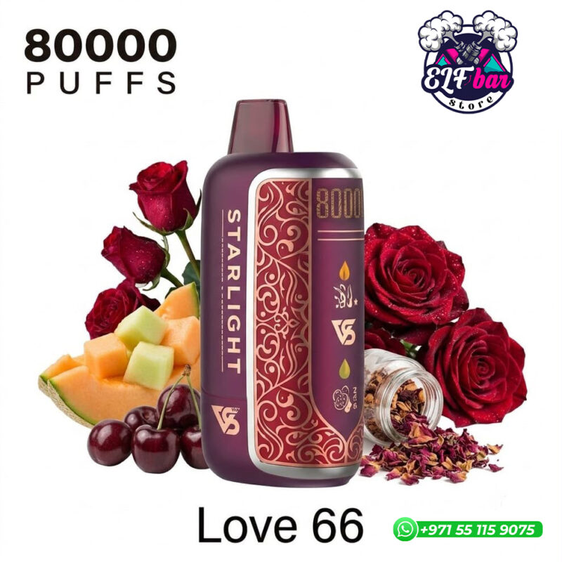 VapeSoul Starlight 80000 Puffs Love 66 Disposable Vape in Dubai UAE