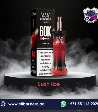 Al Fakher Crown Bar E Hose X 60000 Puffs Lush Ice in Dubai
