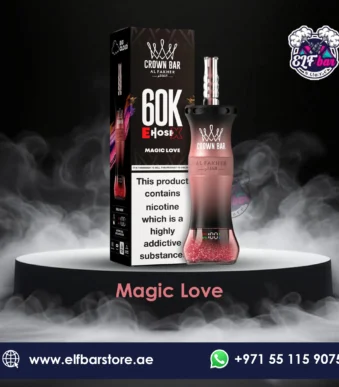 Al Fakher Crown Bar E Hose X 60K Puffs Magic Love in Dubai