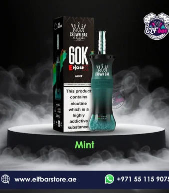 Al Fakher Crown Bar E Hose X 60000 Puffs Mint in Dubai