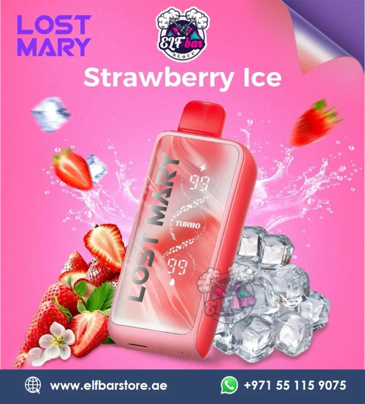 Lost Mary Turbo MT35000 Puffs 20mg Nicotine Strawberry Ice In Dubai, UAE