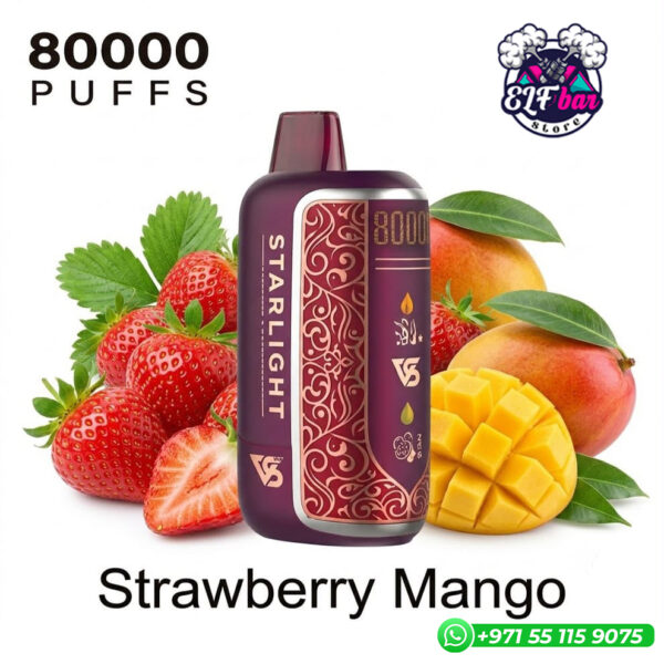 VapeSoul Starlight 80k Puffs Strawberry Mango in Abu Dhabi