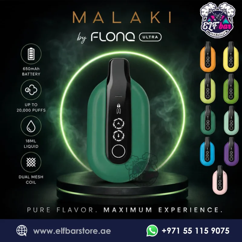 Malaki Flonq Ultra 20K puffs Disposable vape in Dubai