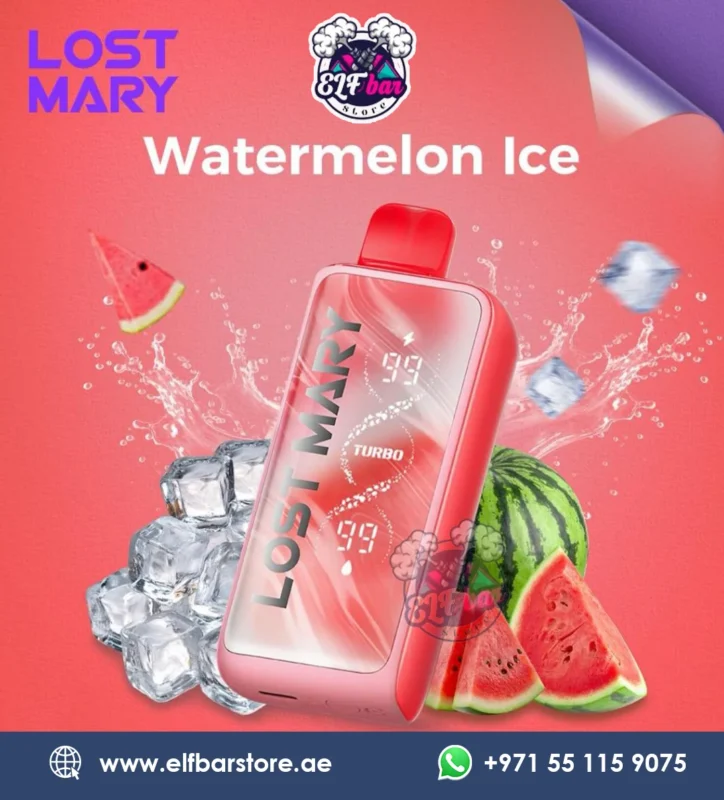 Lost Mary Turbo MT35000 Puffs 20mg Nicotine Watermelon Ice In Dubai, UAE