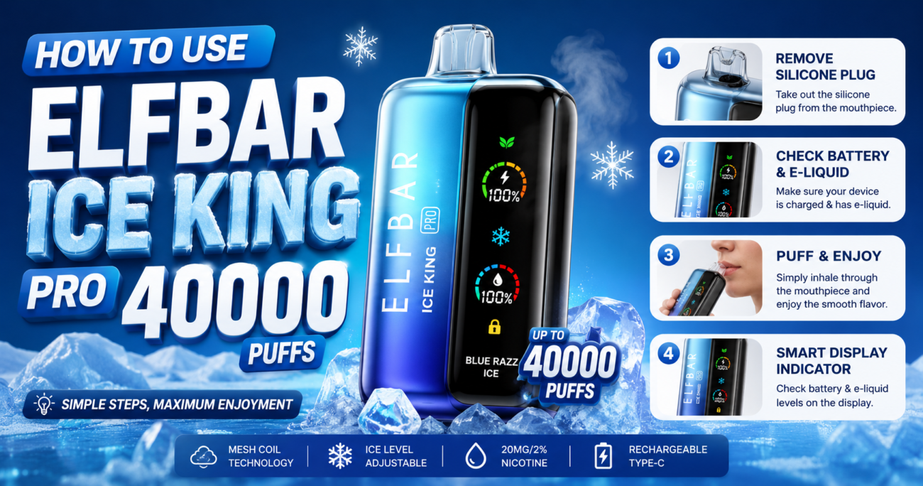 How to Use ELFBAR Ice King Pro 40k Puffs: The Complete Step-by-Step Guide