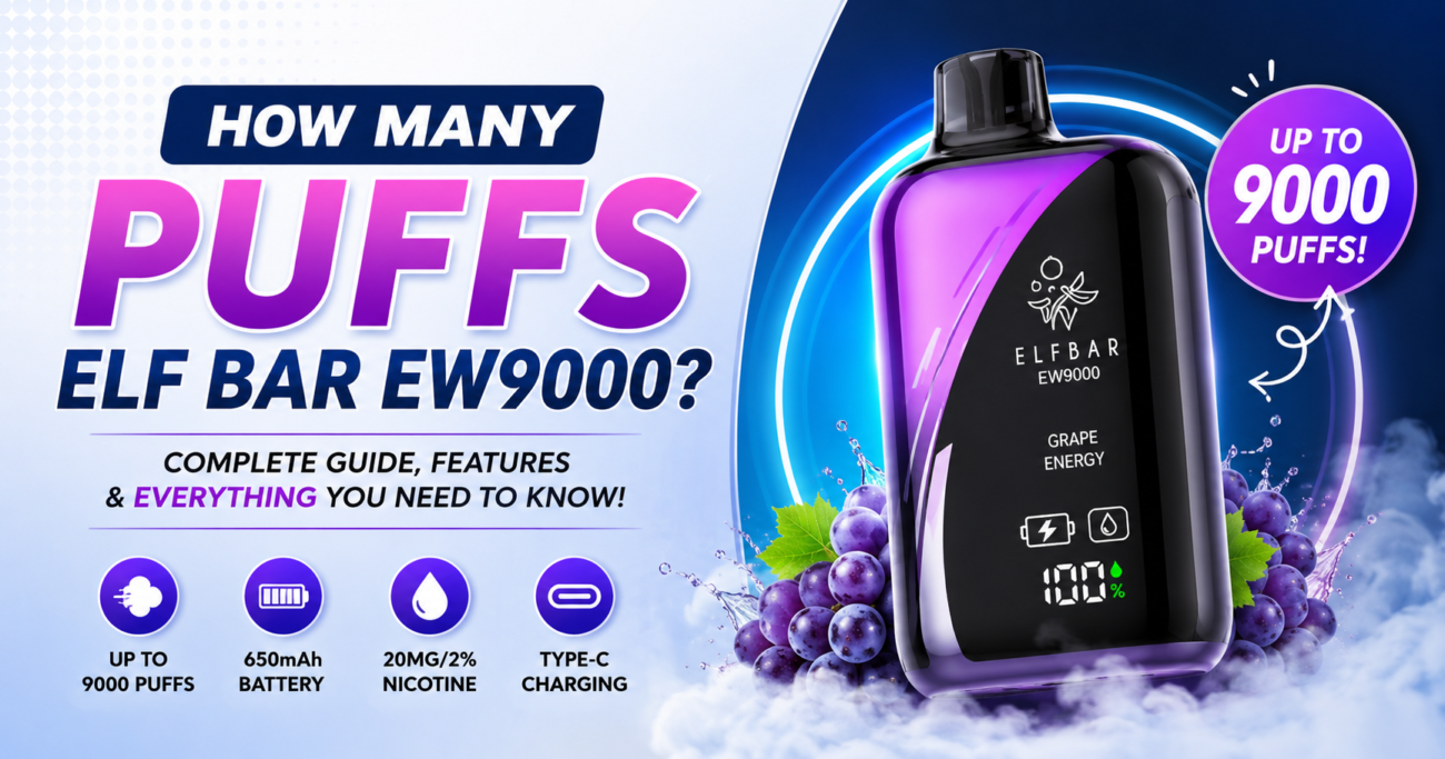 How Many Puffs Elf Bar EW9000 Has? Complete UAE Guide 2026