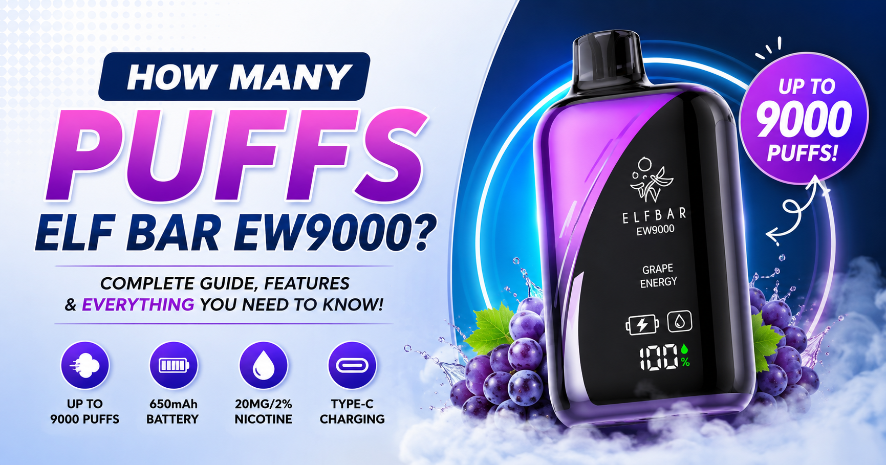 How Many Puffs Elf Bar EW9000 Has? Complete UAE Guide 2026