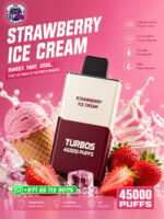 Bounce X Turbo 45000 Puffs Strawberry ICE Cream Disposable Vape in Dubai