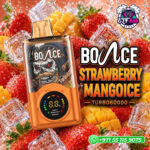 Bounce Turbo 60K 20Mg Disposable Vape Strawberry Mango Ice in Dubai UAE