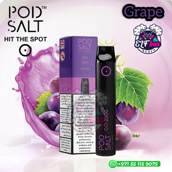 Pod Salt Go Grape 2500 Puffs in Sharjah UAE