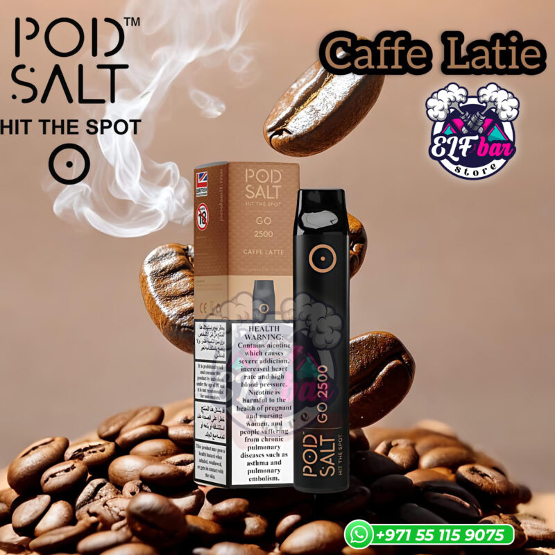 Pod Salt Go Caffe Latte 2500 Puffs in Dubai