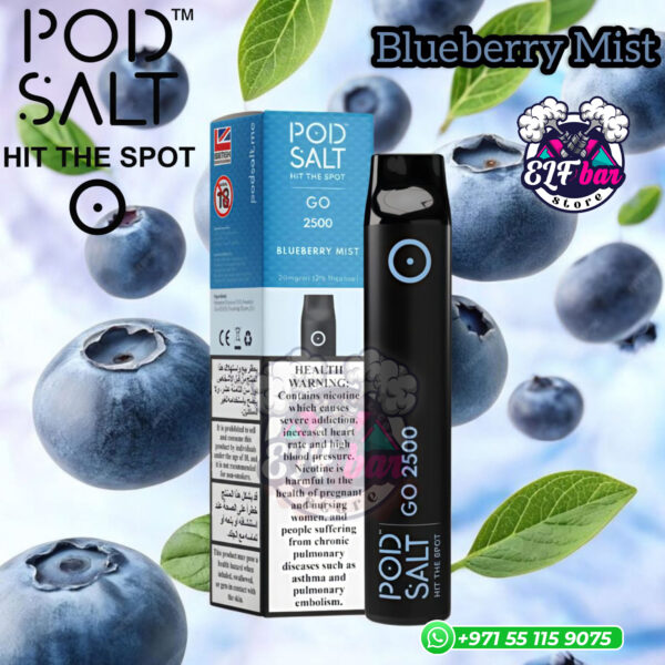 Pod Salt Go Blueberry Mist 2500 Puffs in Abu Dhabi UAE
