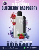HQD Miracle 8000 Puffs BLUEBERRY RASPBERRY Zero Nicotine Vape in Dubai