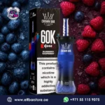 Al Fakher Crown Bar E Hose X 60k Puffs Blueberry Raspberry in Abu Dhabi UAE