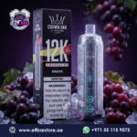Al Fakher Crown Bar 12K Crystal V2 GRAPE Disposable Vape in Dubai UAE