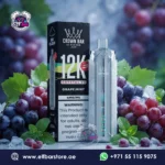 Al Fakher Crown Bar 12K Crystal V2 GRAPE MINT Disposable Vape in Dubai UAE