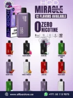 HQD Miracle 8000 Puffs Zero Nicotine Vape in Dubai